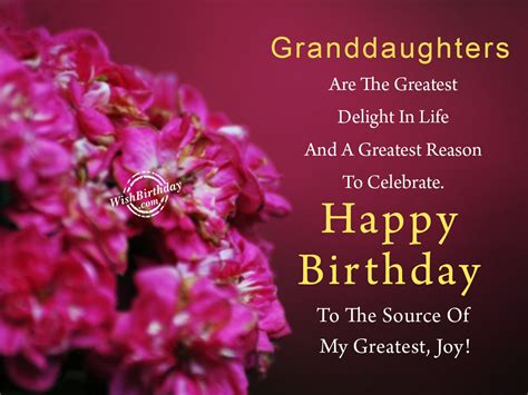 Birthday Wishes For Granddaughter Birthday Images Pictures
