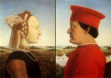Piero Della Francesca Portraits Of The Duke And Duchess Of