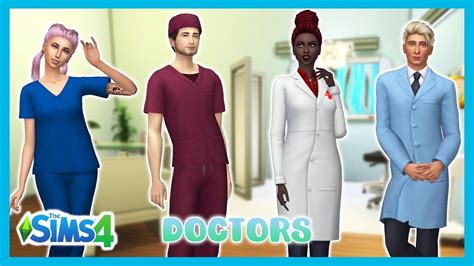 Careers 👩‍⚕️ Doctors 👨‍⚕️ The Sims 4 Cas Challenge Youtube