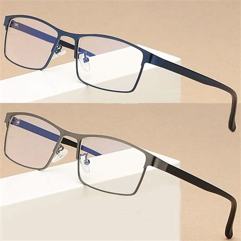 Square For Men Fashion Classic Vision Care Eyewear Anti Blue Light Eye Glasses Frames