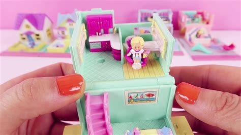 My Vintage Polly Pocket Collection： 5 Houses Pollyville 1993 Youtube