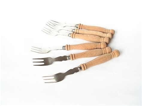 Vintage Set Of 6 Forks Stainless Steel Forks 1970s From Etsy
