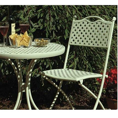 Garden Havana Lattice Bistro Table Chair Set Sage Green Pure Garden