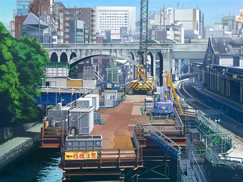 Building City Industrial Kusakabe Nobody Original Scenic Water