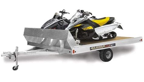 4 Place Open Snowmobile Trailers