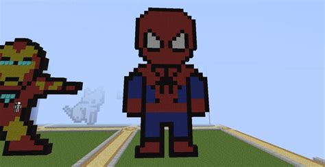 Spider Man Pixel Art Minecraft Project