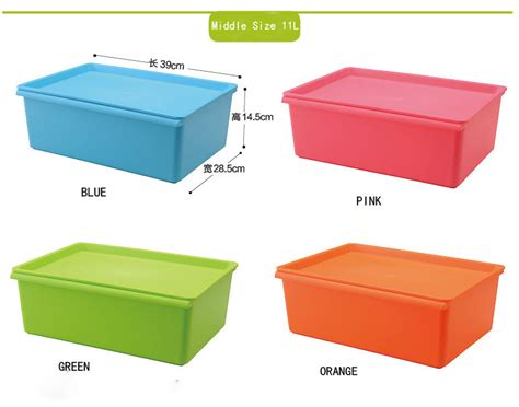 The stored content will stay safe against air and moisture. Large Size Colourful Plastic Storage Box,Nice Plastic ...