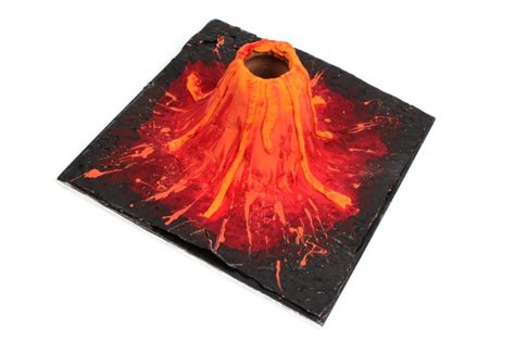 How To Make A Clay Volcano Science Project Volcano Science Projects