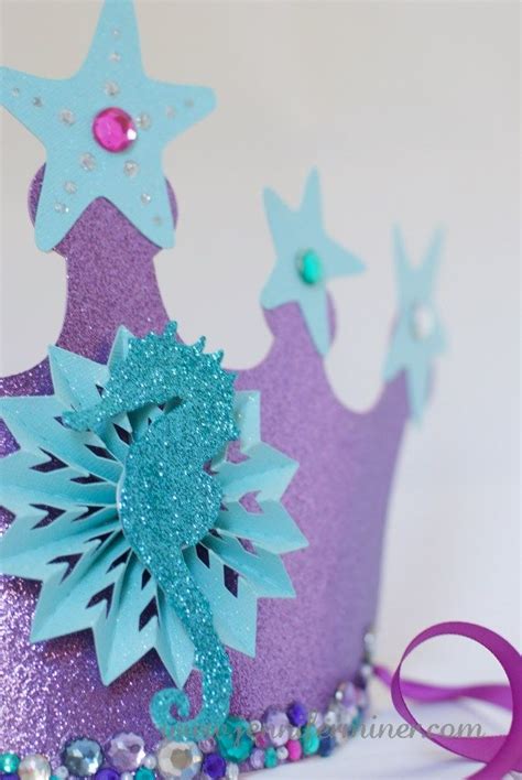 Paper Mermaid Crown Jennifer Miners Blog Diy Birthday Crown