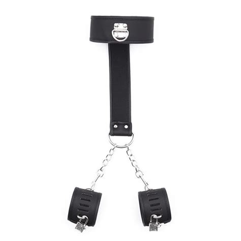 Compra Bdsm Partido Fetiche Sexual Accesorios Esposas De Muñeca Puños A Collar Del Cuello