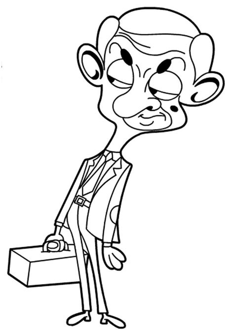 Mr Bean Coloring Sheet Dragon Coloring Page Coloring Pages Cartoon