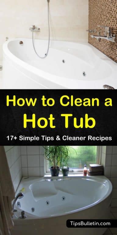 After you've drained all the water out of the hot tub, you can now start cleaning it. 17+ Creative Ways to Clean a Hot Tub | Cleaning hot tub ...