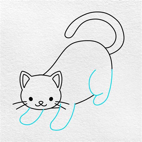 Cat Drawing For Kids Helloartsy