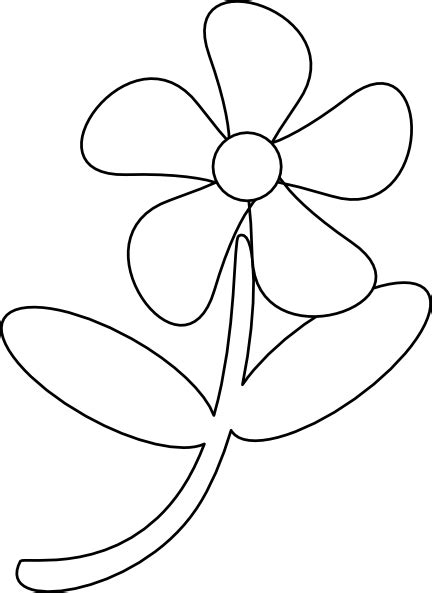 Black White Flower Clip Art at Clker.com - vector clip art online
