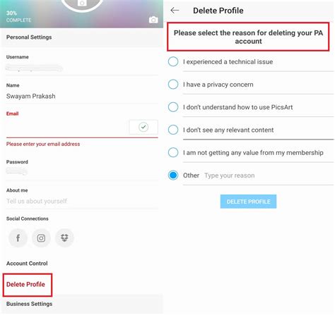 How To Delete Picsart Account Permanently Guide
