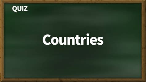 Guess The Country Quiz Youtube