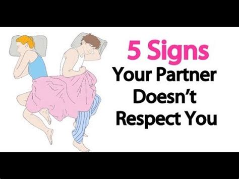 Signs Your Partner Doesn T Respect You Youtube