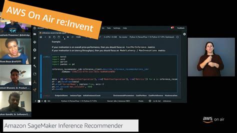 aws re invent 2021 aws on air ft amazon sagemaker inference recommender aws events youtube