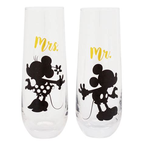 Mickey And Minnie Glass Cup Direct Sale Of Manufacturer
