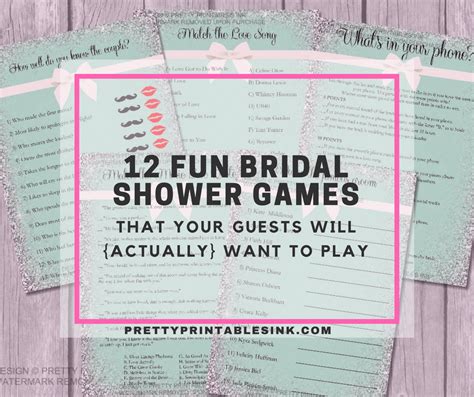 12 Fun Bridal Shower Games Everyone Will Actually Want To Play Pretty Printables Ink In 2022