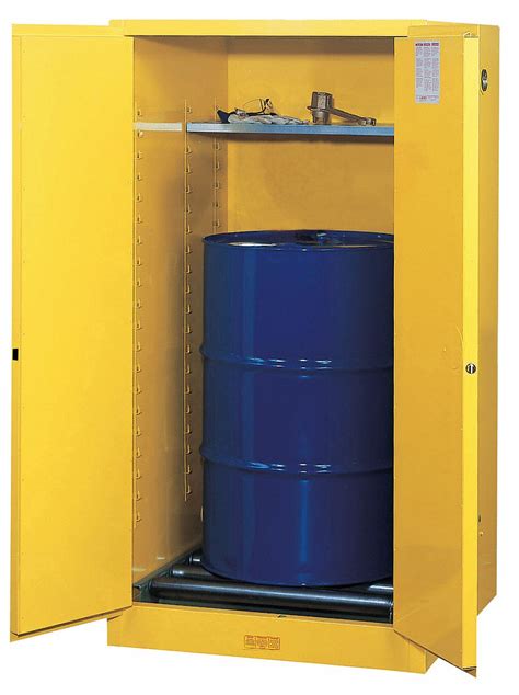 Justrite 55 Gal Hazardous Waste And Drum Storage Cabinet Self Closing