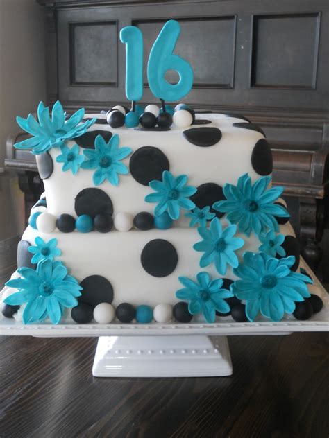 A cake takes the center stage of the birthday party. Cakes by Carla: Sweet Sixteen Birthday Cake