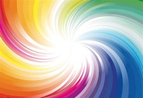 Abstract Rainbow Colors Wave Background Vector Illustration Free Vector