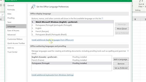 How To Change The Display Language In Excel Solve And Excel Consulting