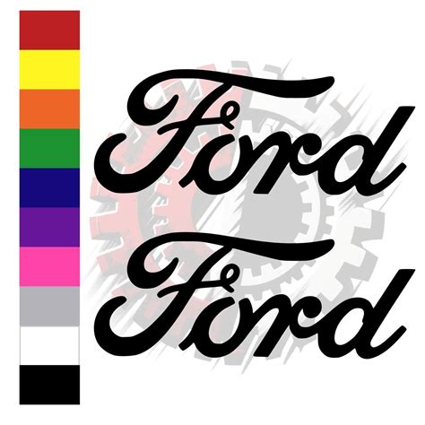 Ford Logo Vinyl Sticker Decal 2 Pieces All Colors Sizes EBay