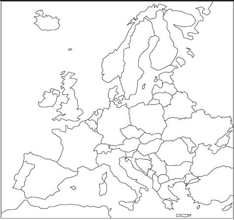 Nema Karta Evrope Mapa De Europa Mapa Del Continente Europeo Mapas