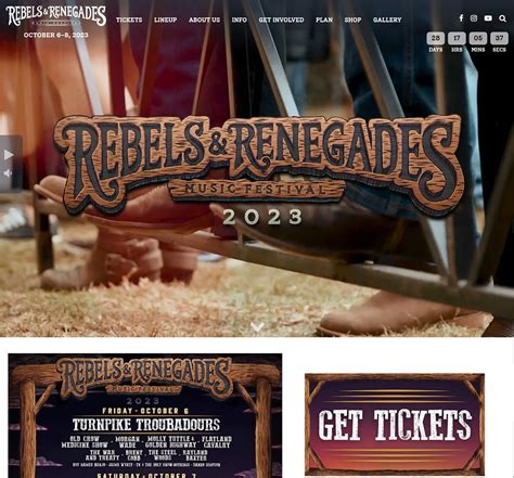 Portfolio Rebels And Renegades Music Festival Sunstar Media Advanced Web Development