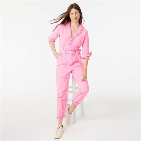 Jcrew Garment Dyed Coverall Jumpsuit For Women Coverall Jumpsuit