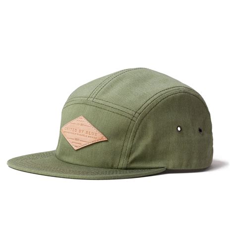 5 Panel Camp Cap Panel Hat 5 Panel Hat Leather Patches