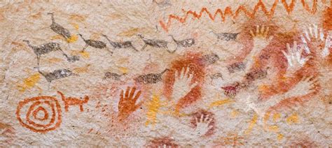 Ancient Cave Paintings In Argentina Stock Image Image Of Unesco
