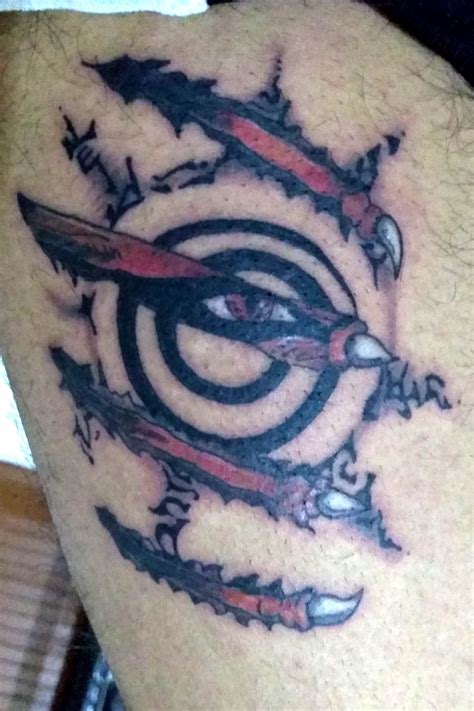Tattoo Uploaded By The Bogar Naruto Tattoo Kyubi Seal Kurama Tattoodo