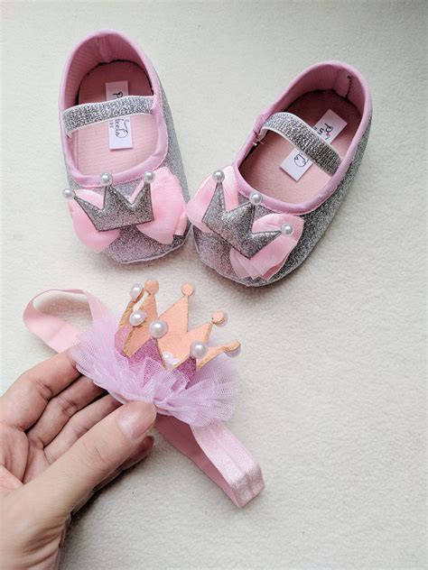 Pink Silver 1st Birthday Shoes Pink Silver Birthday Shoes Etsy