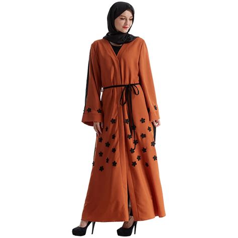2018 Abaya Dubai Kaftan Islam Ramadan Abayas For Women Ramadan Dress Arab Womens Clothing In