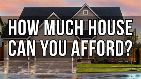 How Much House Can I Afford Home Affordability Spreadsheet Youtube
