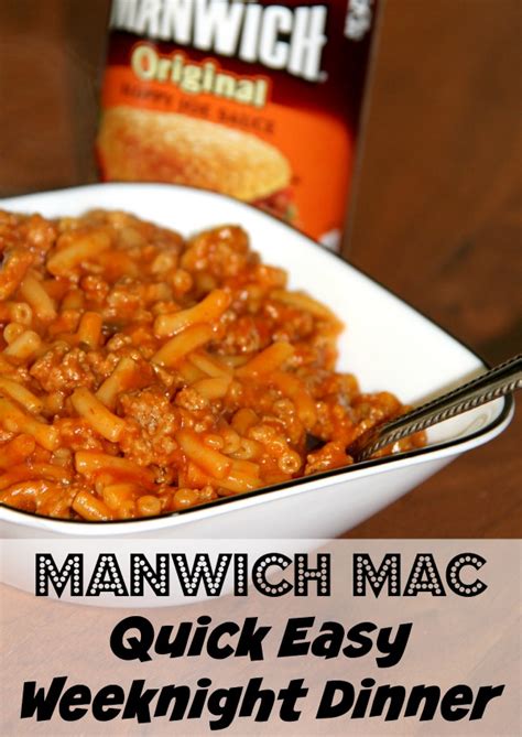 Manwich Mac- Quick Easy Weeknight Dinner - The Spring ...