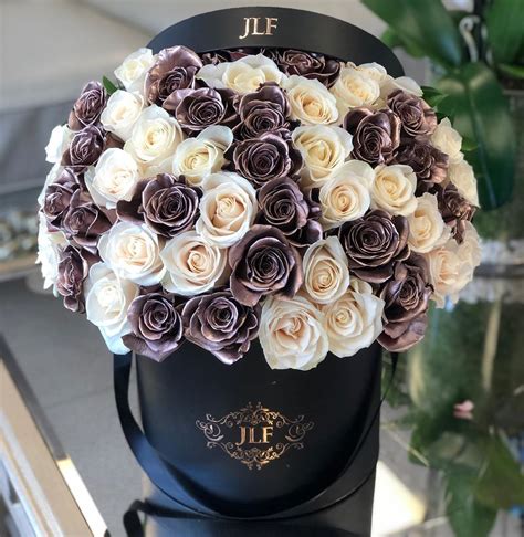 Signature Rose Gold White Roses Perfect For Anniversaries And