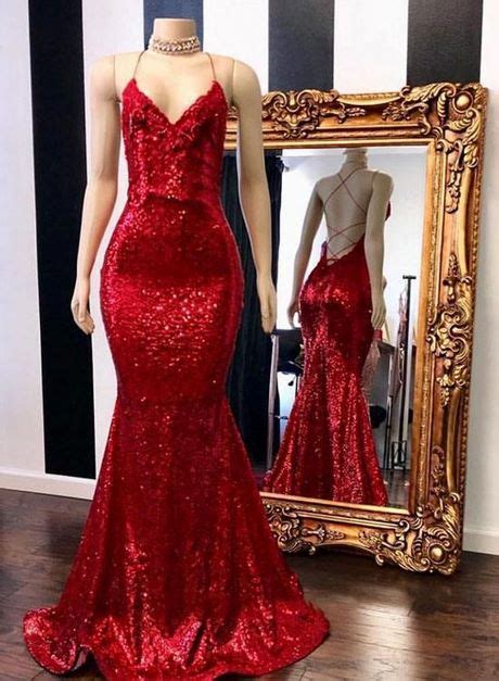 ﻿red Fitted Prom Dresses 2020