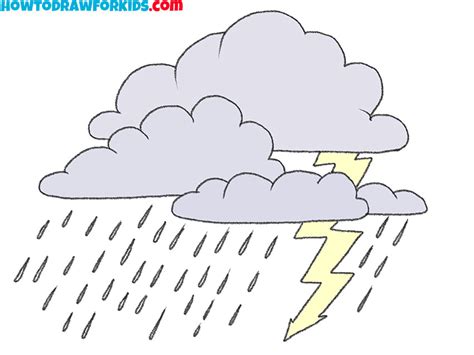 How To Draw A Storm Easy Drawing Tutorial For Kids