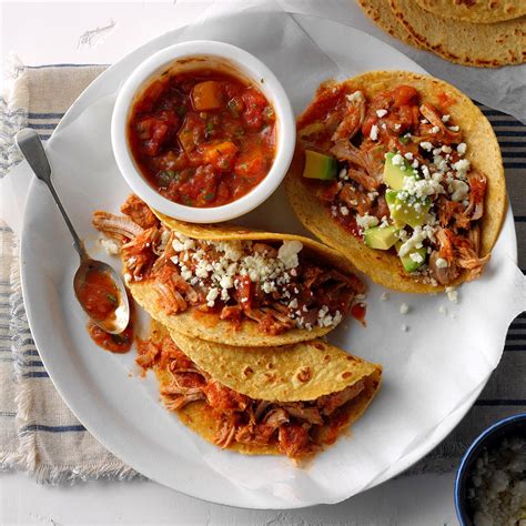 People often buy a frozen turkey, thaw it, and then roast it in the oven for a couple of hours before adding garnishes, sauces…and then it's ready to carve and. Pork Tacos with Mango Salsa Recipe | Taste of Home