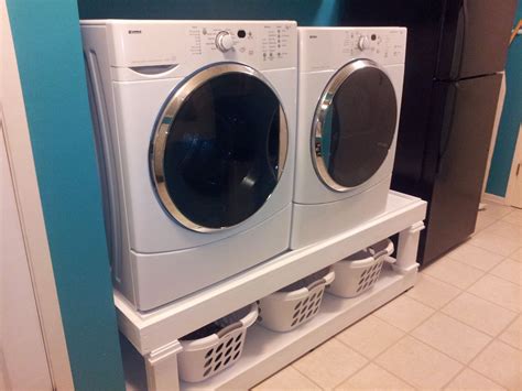 As a diy project, it's straightforward too. Laundry room inspiration, Washer and dryer pedestal ...