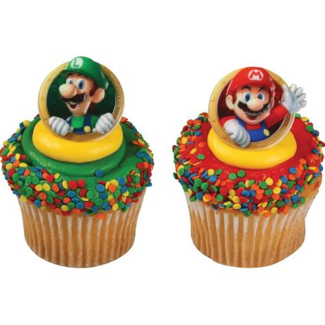 The cakes are very colorful in their appearance and are full of picturesque motifs such as blue skies, clouds. Pin by Amélie Dufour on Fête Léo 5 ans in 2020 | Super mario cupcakes, Super mario birthday ...