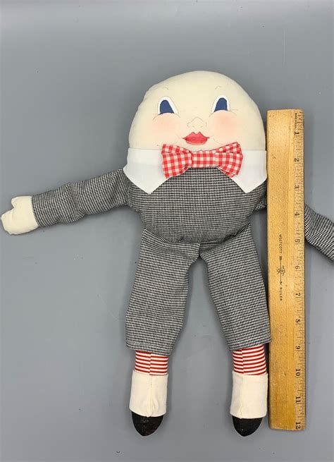 Vintage Home Made Humpty Dumpty Doll In Wooden Shaker Ladder Etsy