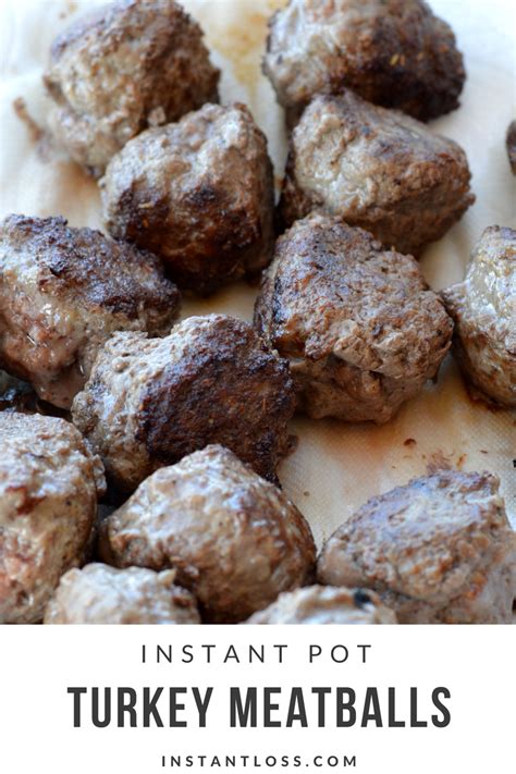 Brown some meat, then toss in the rest of the ingredients and hit start! Instant Pot Turkey Meatballs - Instant Loss - Conveniently Cook Your Way To Weight Loss