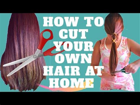 How To Cut Your Own Hair At Home Easy Way To Cut Your Own Hair DIY Haircutting YouTube