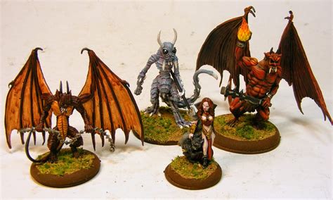 Evil Bobs Miniature Painting Second Batch Of Center Stage Demons And