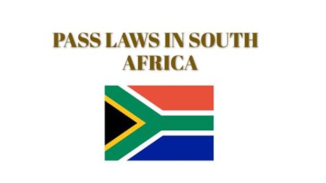 Pass Laws During Apartheid